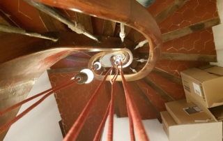 vue escalier intérieur