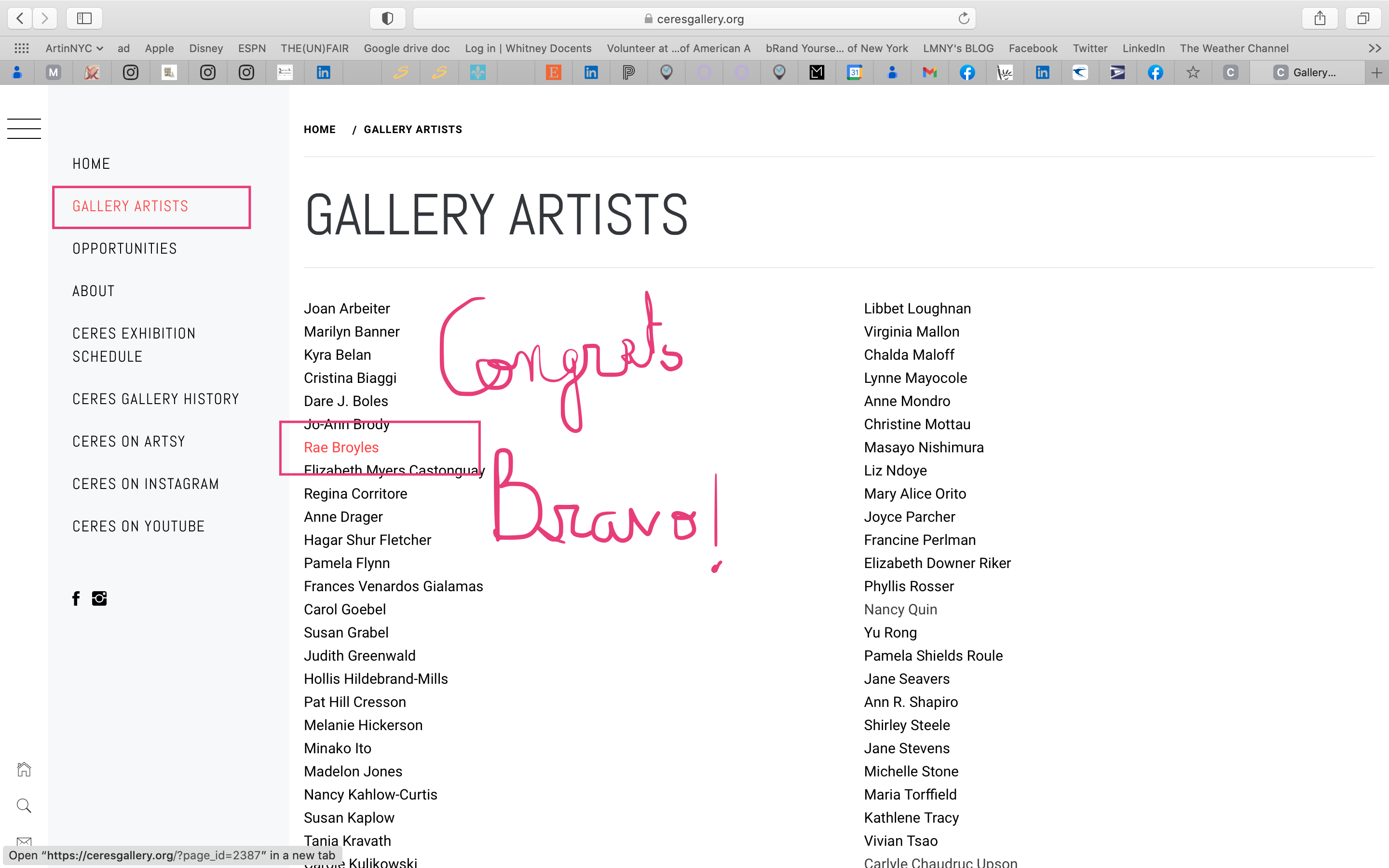 Rae Broyles a Ceres Gallery